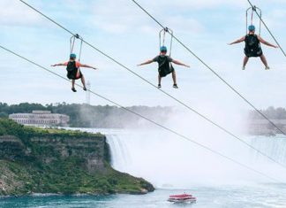 Descer numa tirolesa sobre as Cataratas do Niágara deixou de ser um sonho. Tem coragem?