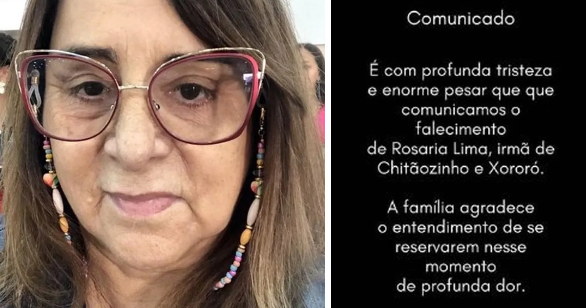 Rosália Lima, irmã da dupla Chitãozinho e Xororó, morre em São