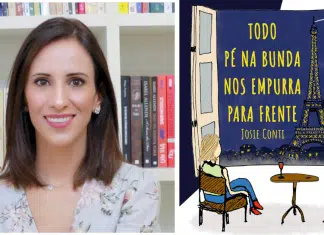 Fabiola Simões apresenta o livro “Quando um pé na bunda nos empurra para frente, de Josie Conti