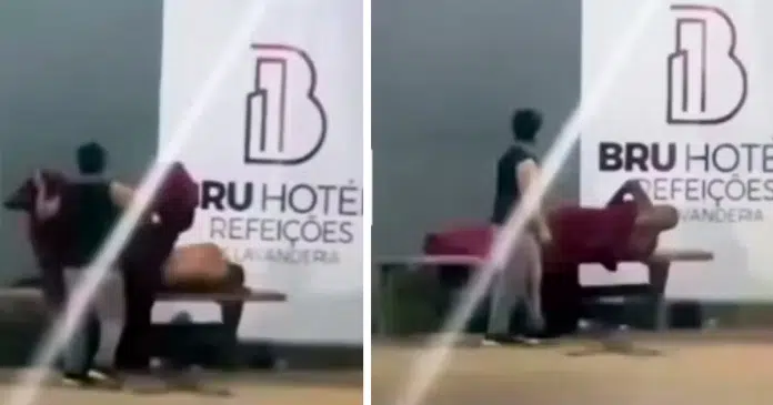 Vídeo comovente mostra garoto de 12 anos cobrindo morador de rua no frio e viraliza