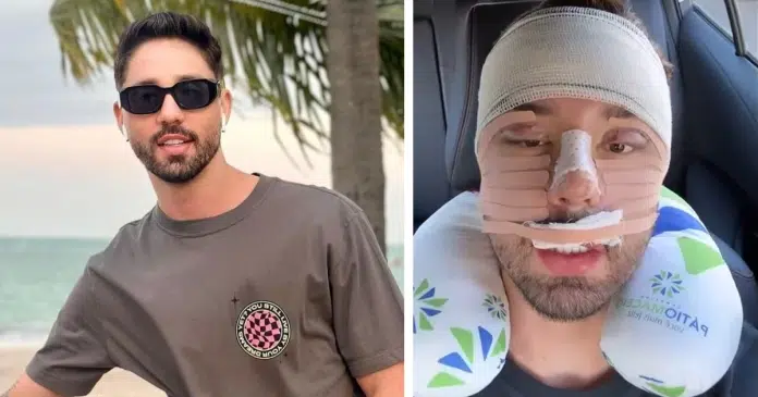 Influenciador Rico desabafa após novas cirurgias: “Padrão que a sociedade pede”