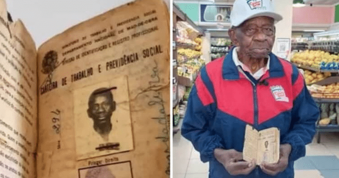 “Não aguento ficar parado”: Vovô de 104 anos continua trabalhando em supermercado de MG